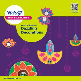 Fevicryl Paint your Own Dazzling Decorations Kit, DIY, ideal for all occasions.