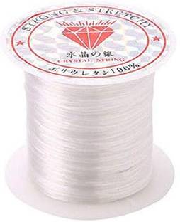 DIY Crafts Pack of 1, Non Stretchy Crystal String Beading Thread Nylon Line Rope for Crafts