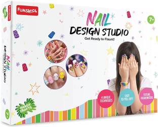 FUNSKOOL Handycrafts Nail Design Studio DIY Activity Kit For Girls