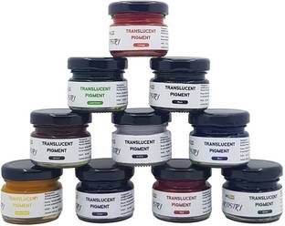 Sodee Artistry Epoxy Resin Pigment - 10 Color Translucent Epoxy Pigment Paste Set For Pastel Medium
