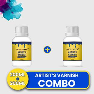 ARTECOVER Artist's Acrylic Varnish (400 ml) for Artwork, Craft, DIY Projects, Preservation Gloss Varnish