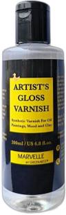 Marvelle 200ml Artist's Clear Varnish for Acrylic and Oil Paintings Gloss Varnish