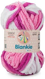aaradhya Ganga Acrowools Blankie Super Soft Chenille Yarn 100gm Each (Pack of 4)