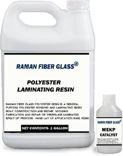 Raman fiber glass Polyester Laminating Resin Crystal Clear UV Resistant Long-Lasting 1000 gms