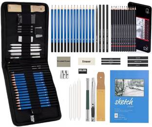 Wynhard 47 Pcs Drawing Pencils for Artist Sketch Pencil Set Sketching Set for Artist