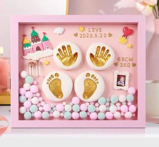 wonder digital Personalized Baby Hand and Footprint Frame Set for Preserving Memories