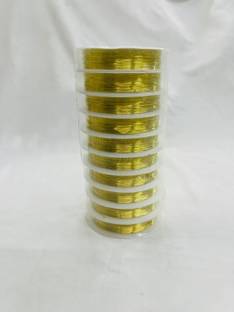 53 Arts 0.3 mm Metallic String Wire Resistant Strong Line for Jewellery Making