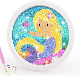 Happy Hues Diamond Painting Kits for Kids with Wooden Frame Cute Animal Art and Craft