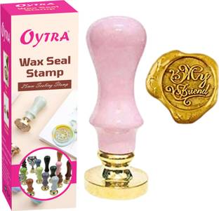 OYTRA Sealing Wax Stamp for Greeting Cards Art Craft Scrap booking Gifting (MY FRIEND)