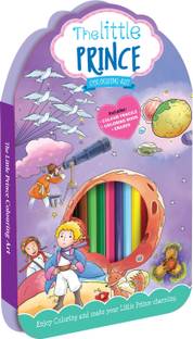 HELLO FRIEND Little prince Colouring kit with 12 attrative colour pencils, 1 Colouring, Activity book & Eraser