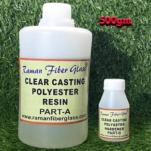 Raman fiber glass Polyester Resin | Clear Casting | Resin for repairing 500gm
