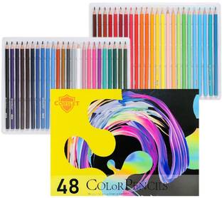 Soucolor Drawing Pencil 48 Pcs Coloring Pencil Colorful Pencil 48 Shades Colors Art Craft