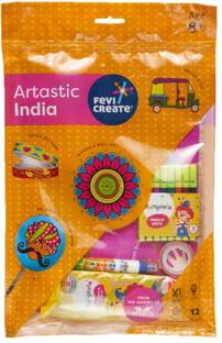 Fevicreate Artastic India Craft Kit Project Book, 12 Educational Activities, Colours, 8yrs+