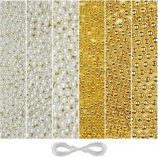erthenterprise Pearl Beads for Art Craft & Jewellery Making ,diy accessories (600 Pieces)
