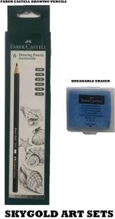 SKYGOLD DRAWING PENCIL SET WITH ERASER COMBO