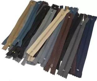 PMW Mens Tailoring Zips 8inches (22 Cm) Length, Set of 25