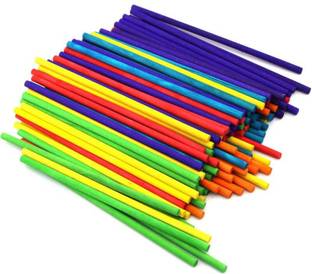 Kreative Kraft Color Round Wooden Sticks (40pcs)