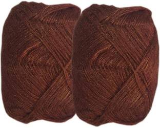 aaradhya 3 Ply Knitting Wool Yarn (100 gm Each) (Brown, Pack of 5)