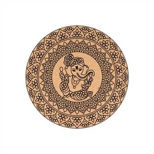 Huckwood Round Ganesha diy mdf premark cutout