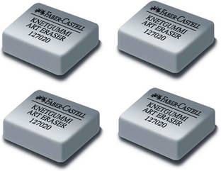 FABER-CASTELL Kneaded Eraser (Art Eraser) - Pack of 4