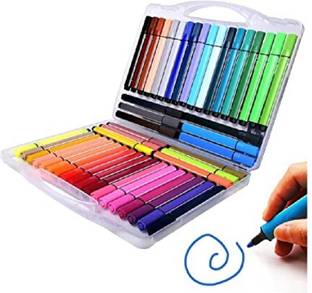 KAVANA Multi Water color Pens 48 Pcs Set,Washable Non-Toxic,
