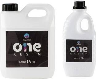 MAGNIFICO One Resin - 3.2 KG (3:1) Clear UV-Resistant Epoxy Resin Art Kit for Artwork