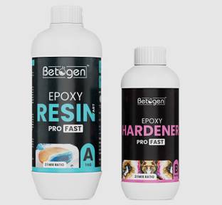 Betogen Epoxy Resin 2:1 Ratio Resin And Hardener 1500gm Set For Art And Craft