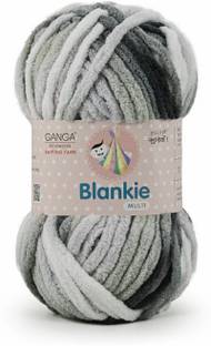 aaradhya Ganga Acrowools Blankie Super Soft Chenille Yarn 100gm Each (Pack of 4)