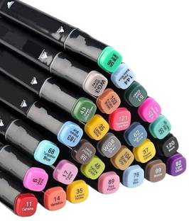 MARQUER Alcohol Markers Pen Set 10 Marker Dual Tip Art Permanent Colouring Markers pens