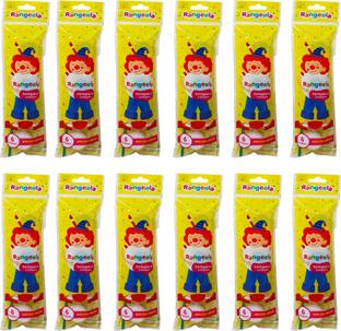 Parteet Premium Quality Rangeela 72 Shades Water Colour With 12 Brush for kids