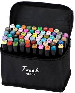 Dvn Markers-60 Colour With Carrying Case For Painting Sketching Calligraphy Drawing