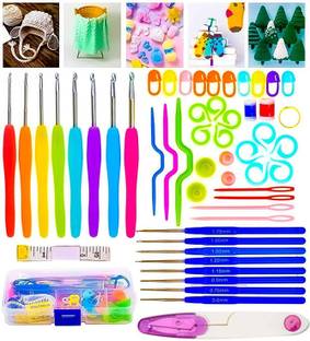 53 Arts 52Pcs Knitting Crochet Hook Needle Set