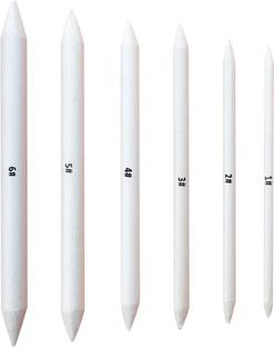 VSM White Blending Stumps Set – 6 Sizes for Sketching, Shading & Smudging Art