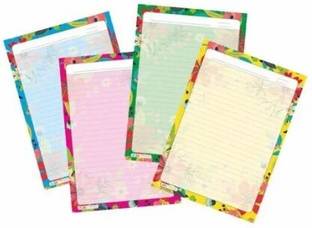 Posshe One Side Ruler Designer Colour Sheet for School project & assignment Set of 40