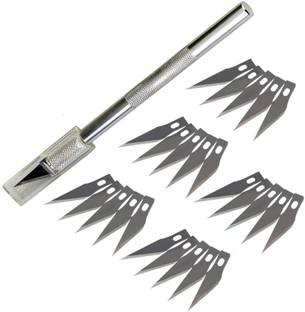 WOWSOME Detail Pen Knife / Hobby Knife with 25 Interchangeable blades