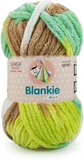 aaradhya Ganga Acrowools Blankie Super Soft Chenille Yarn 100gm Each (Pack of 4)