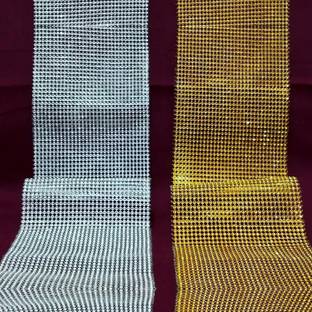AYSHIFYER Combo 1 Meter Golden and Silver Bling Wrap | Art and Craft, DIY, Decoration