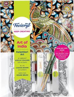 Fevicryl DIY Art of India Kalamkari kit, Gift for Artists, Students, Children