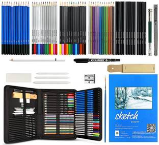 Wynhard 71 Pcs Sketching Kit Artist Drawing Pencil Set , Sketching for Artist
