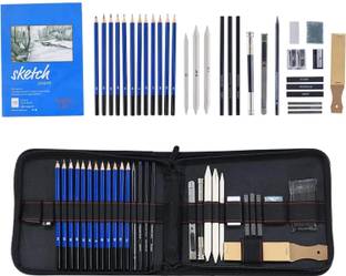 Wynhard 35 Pcs Art Sketching Kit Drawing Pencil Set for Artist Kit Art Sketch Pencil