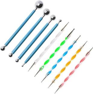 sahabz Dotting Tools 9Pcs Ball Embossing Set