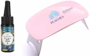 PEACORA Sun Mini & 25g UV Resin Hard Clear Glossy Finish for Artists & Professional