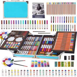Akvanar Inspiration & Creativity Coloring Art Set Deluxe Painting & Drawing Supplies