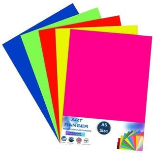 ARTISTERY A4 Size Premium Coloured Sheets for Art & Craft Projects 20pcs,200 GSM