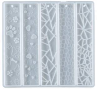SS Art Land 5 in 1 Book Mark Design-2 Multipurpose DIY Silicone Mould For Epoxy Resin Art