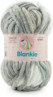 aaradhya Ganga Acrowools Blankie Super Soft Chenille Yarn 100gm Each (Pack of 4)