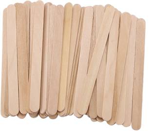BRAND HOME 100 Pcs Natural Wood Ice Cream Sticks Use of Project Work Stick for Decorations