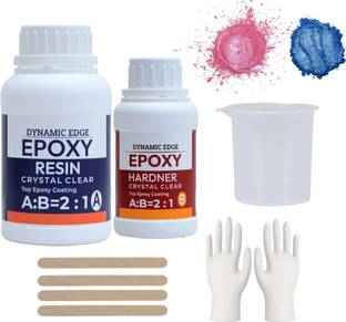डायनेमिक एज Epoxy Resin and Hardner for Resin Art ,100 gm Resin and 50 gm Hardner