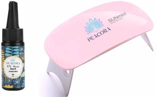 PEACORA Sun Mini & 25g UV Resin Hard Clear Glossy Finish for Artists & Professional
