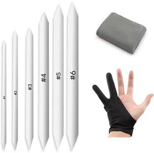mixale White paper stumps kneaded Eraser Combo set For artist